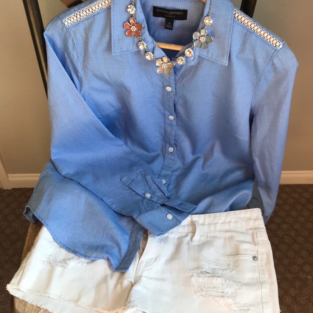 Banana Republic Tailored Fit Long Sleeve Shirt